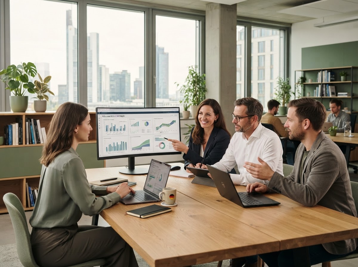 Paramount Edge AI Analystin bei der Auswertung von Marktdaten
